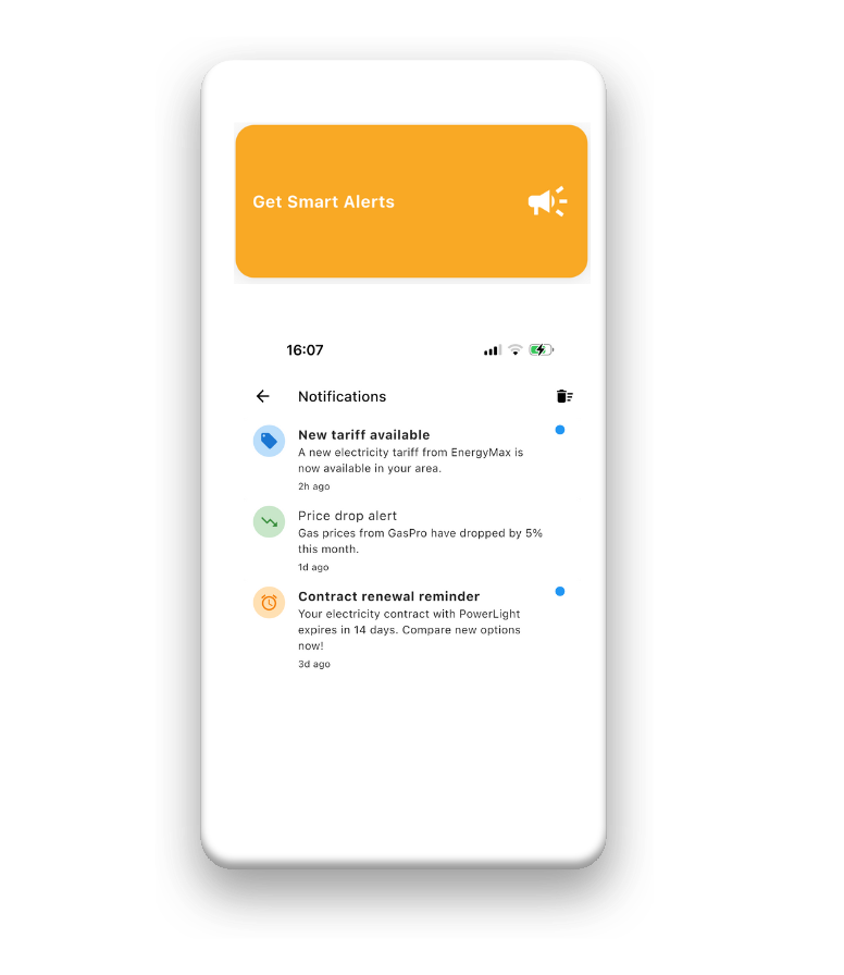 tariffmax notifications